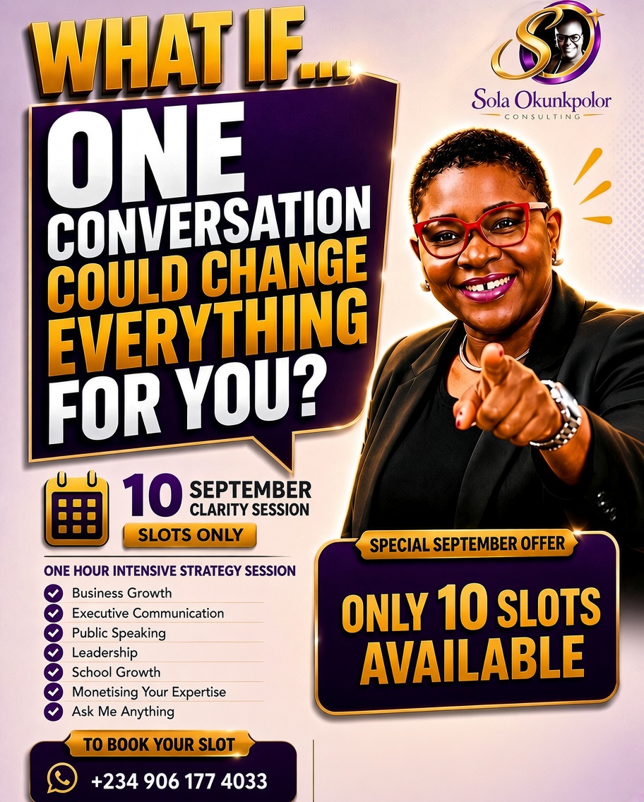 SEPTEMBER CLARITY SESSION WITH DR. SOLA